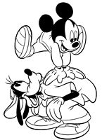 kolorowanki Goofy do wydruku malowanka Disney numer 34